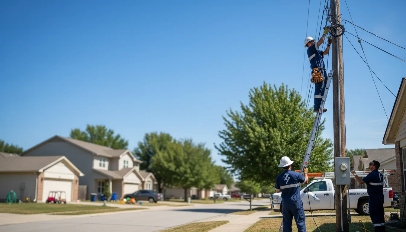 Residential electrician providing installation services in Fairfield, KY